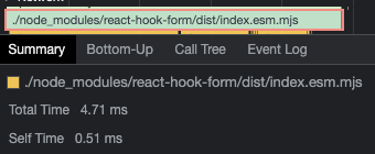 react-hook-from bundle 크기
